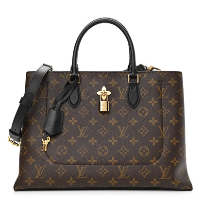 Louis Vuitton Monogram Flower Tote Black 1 of 7