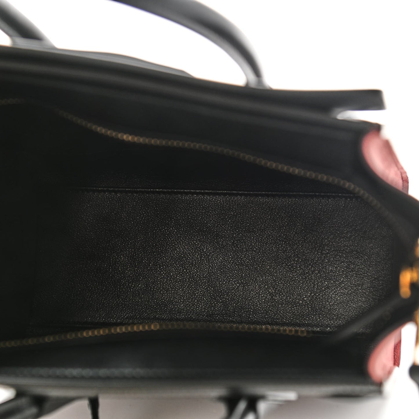 Baby Grained Calfskin Nubuck Tri-Color Nano Luggage Burgundy Wine