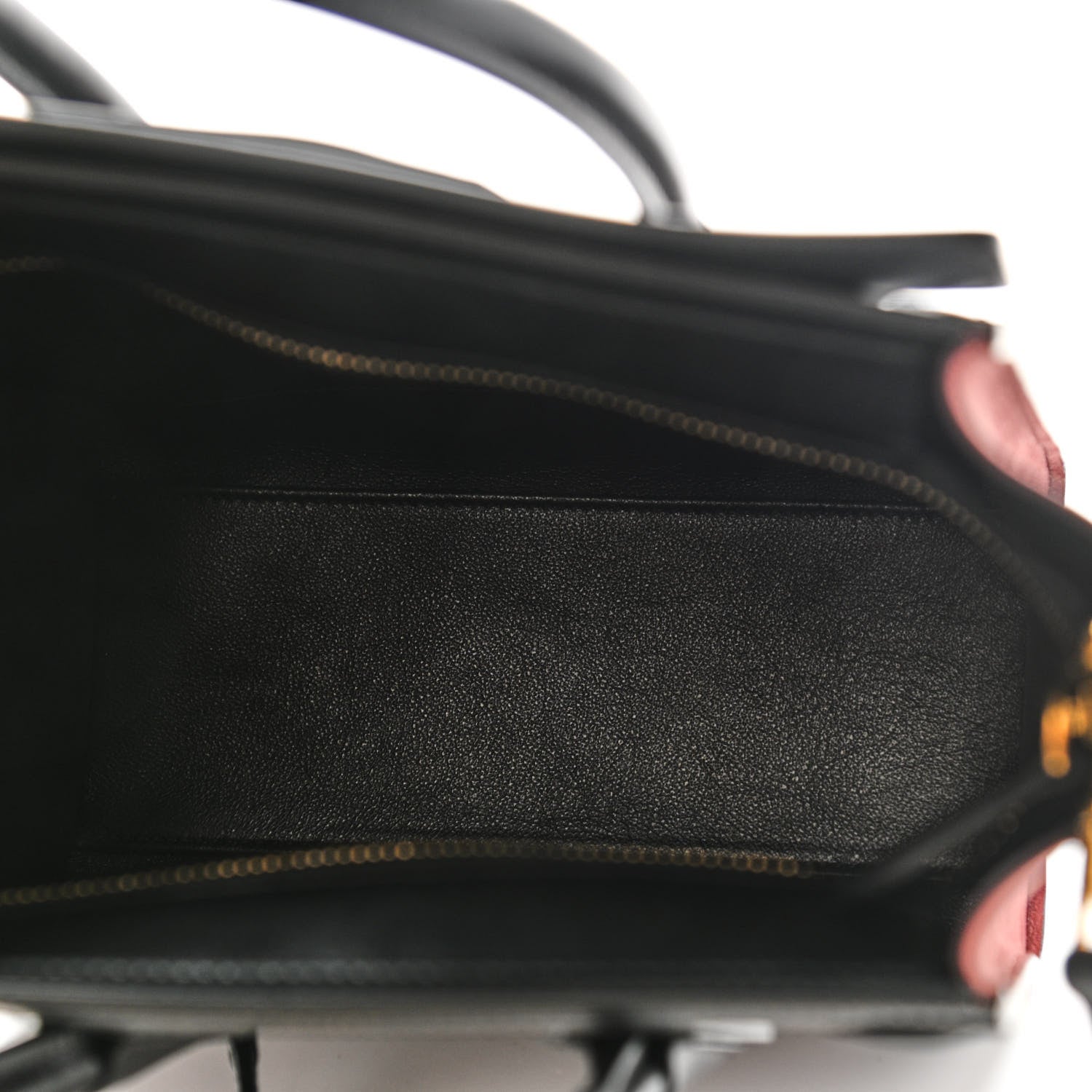 Celine Baby Grained Calfskin Nubuck Tri-Color Nano Luggage Burgundy Wine 4 of 9