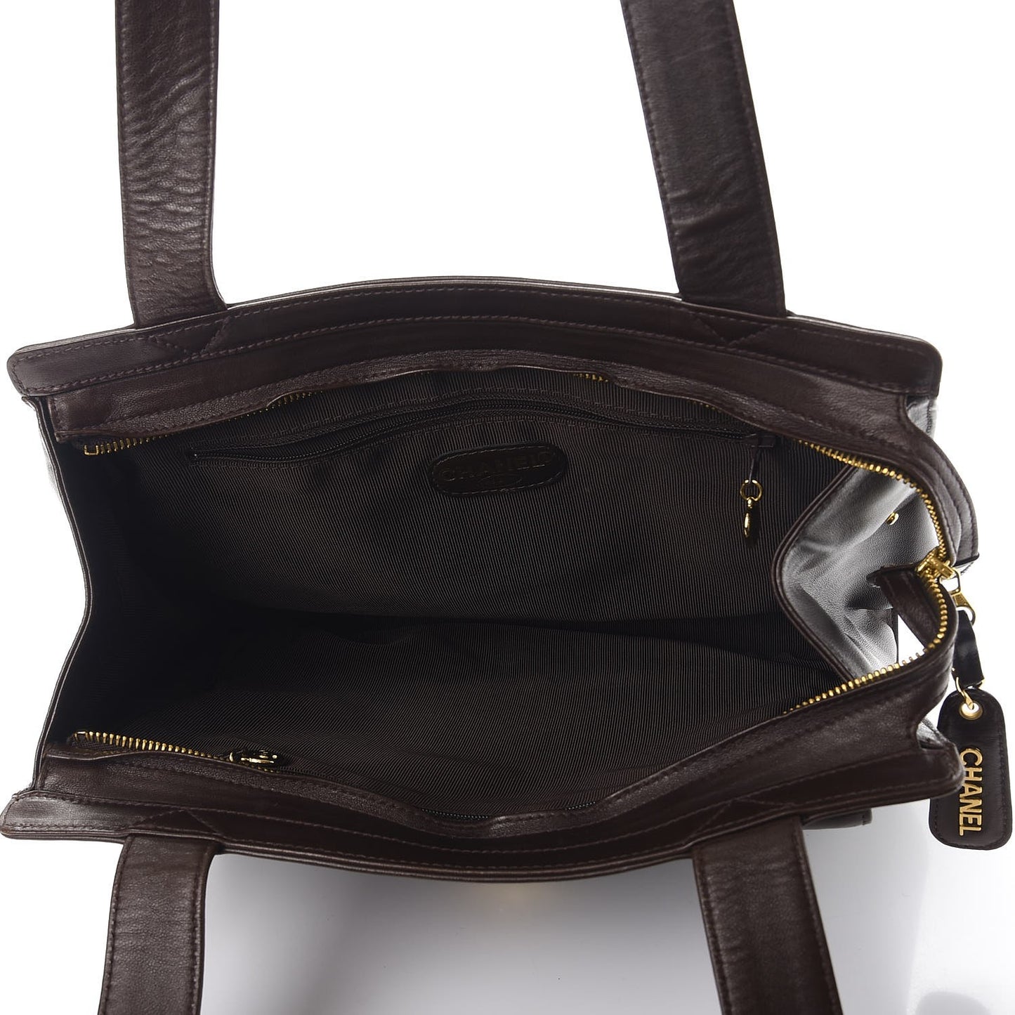 Lambskin CC Tote Brown