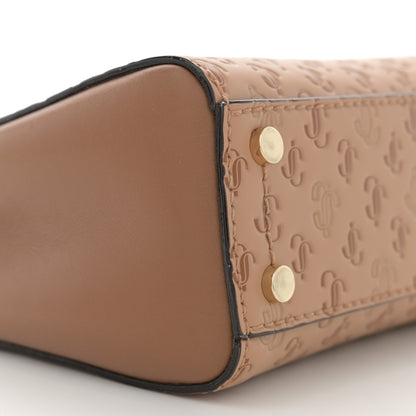 Jimmy Choo Calfskin Mini Varenne Top Handle Tan 9 of 11