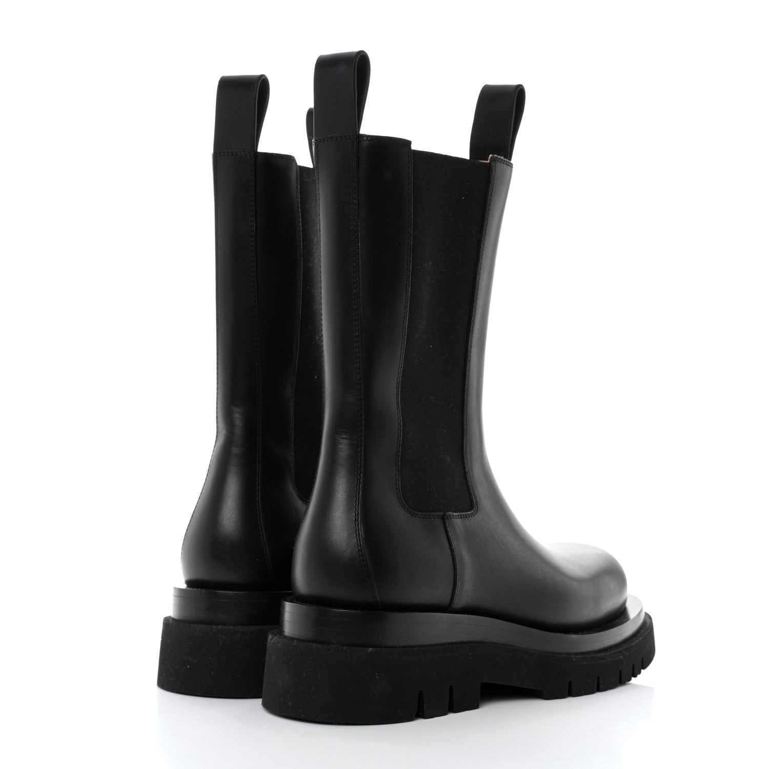 Bottega Veneta Calfskin The Lug Chelsea 55mm Boots 38 Black 4 of 9
