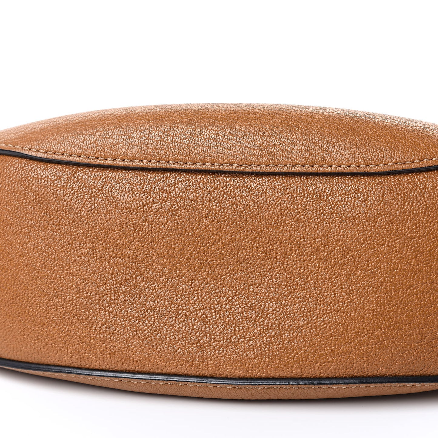 Grained Lambskin Drew Shoulder Bag Caramel