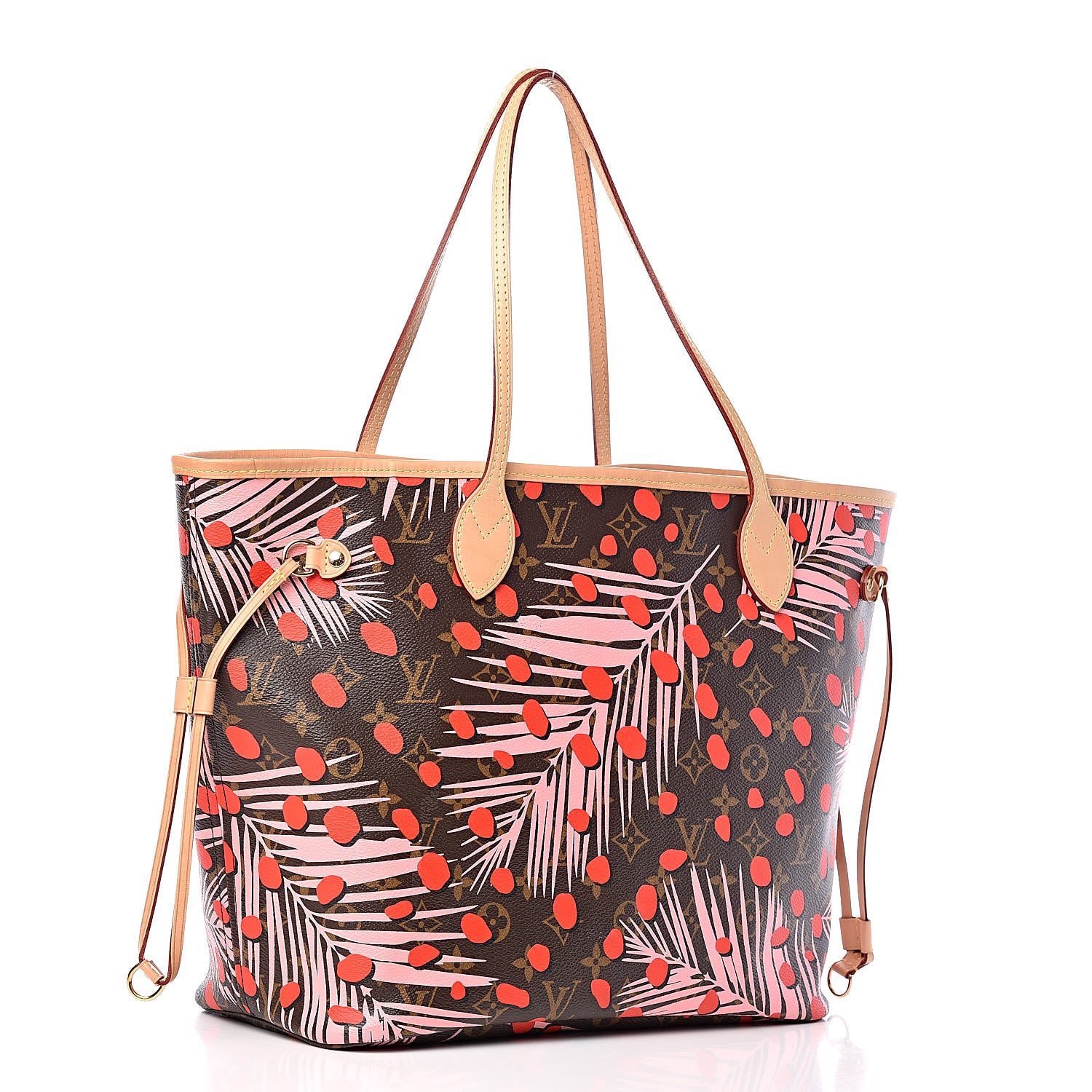 Louis Vuitton Monogram Jungle Dots Neo Neverfull MM Sugar Pink Poppy 4 of 12