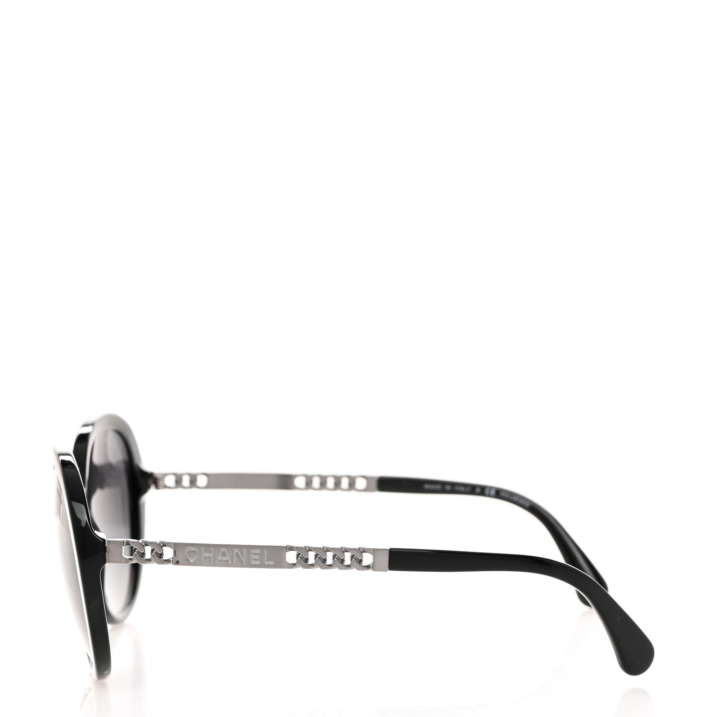 Chain Oval Summer Sunglasses 5353 Black