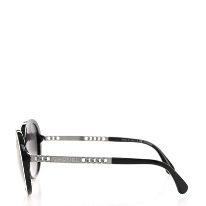 Chanel Chain Oval Summer Sunglasses 5353 Black 3 of 8