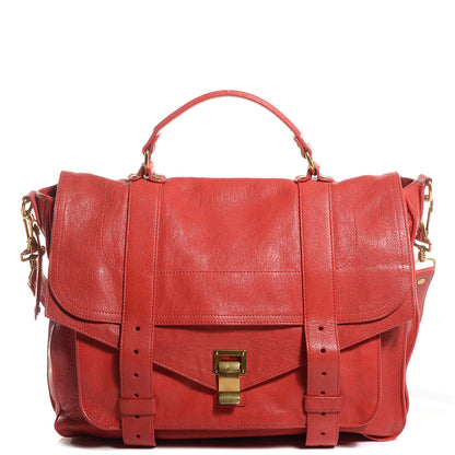 Proenza Schouler Lambskin Large PS1 Satchel Poppy 1 of 14