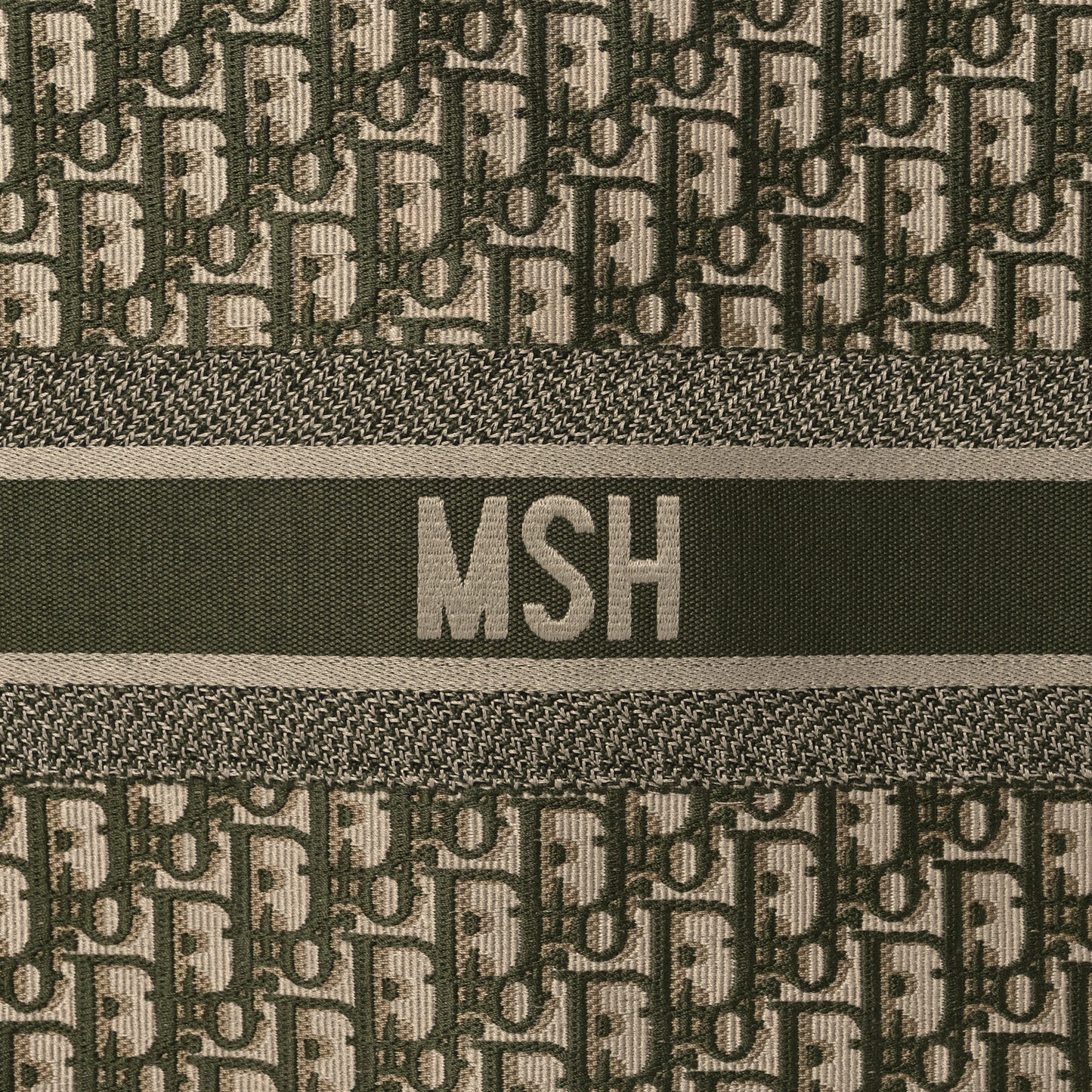 Oblique Large Book Tote Vert Multicolor