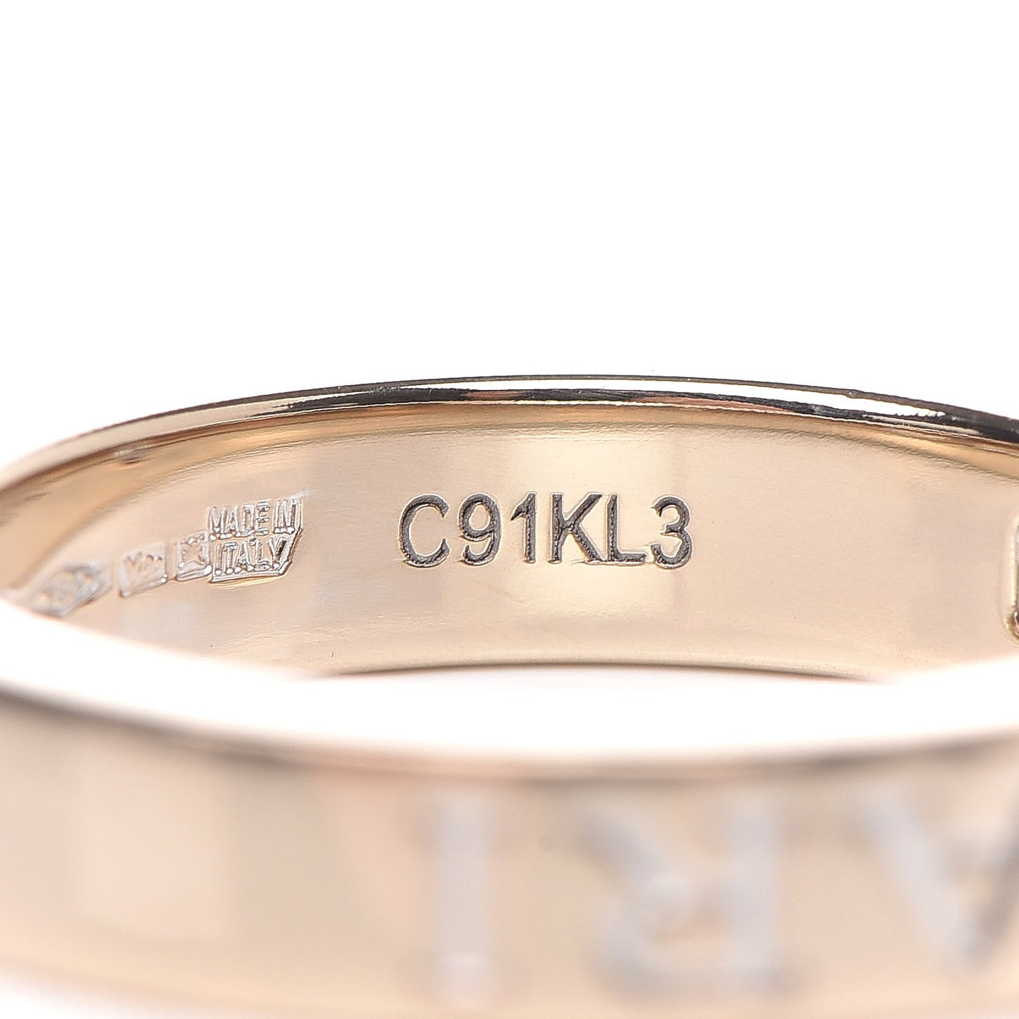 18K White Gold Diamond B.Zero1 Essential Band Ring 52 6