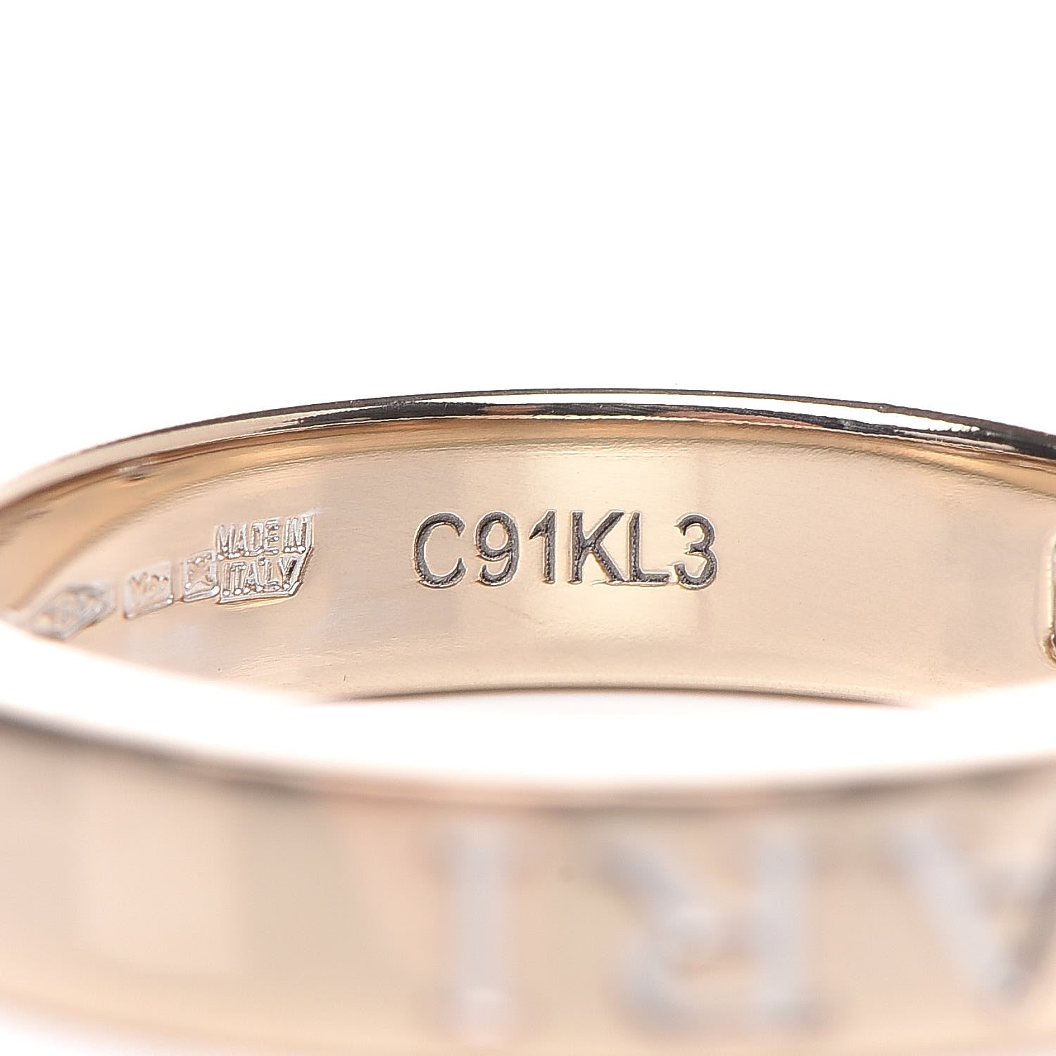 Bulgari 18K White Gold Diamond B.Zero1 Essential Band Ring 52 6 5 of 6