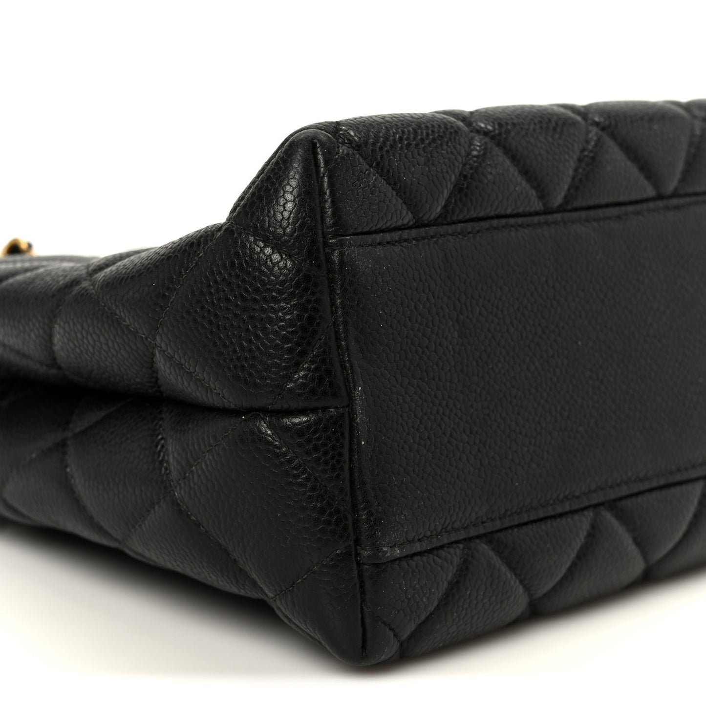 Caviar Quilted Shoulder Bag Black