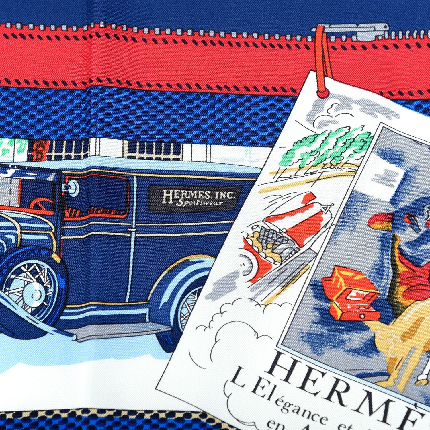 Hermes Silk L'Elegance et le Confort en Automobile Scarf 90 4 of 6