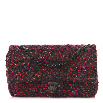 Chanel Tweed Quilted Medium Double Flap Multicolor 1 of 12