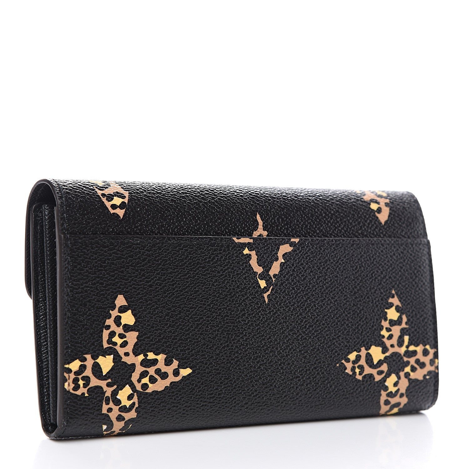Louis Vuitton Monogram Giant Jungle Sarah Wallet Black 2 of 7