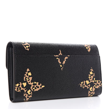 Louis Vuitton Monogram Giant Jungle Sarah Wallet Black 2 of 7