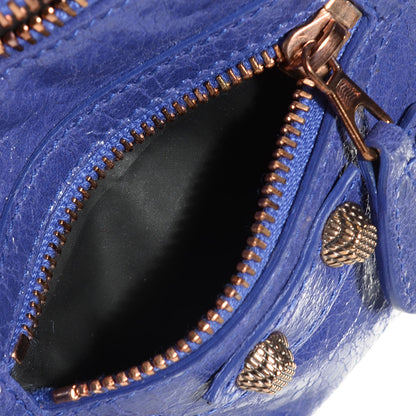 Balenciaga Agneau Giant 12 Rose Gold Hardware Pencil Case S Bleu Lavande 10 of 11