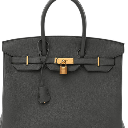 Hermes Togo BIRKIN 35 Vert Amande 8 of 14