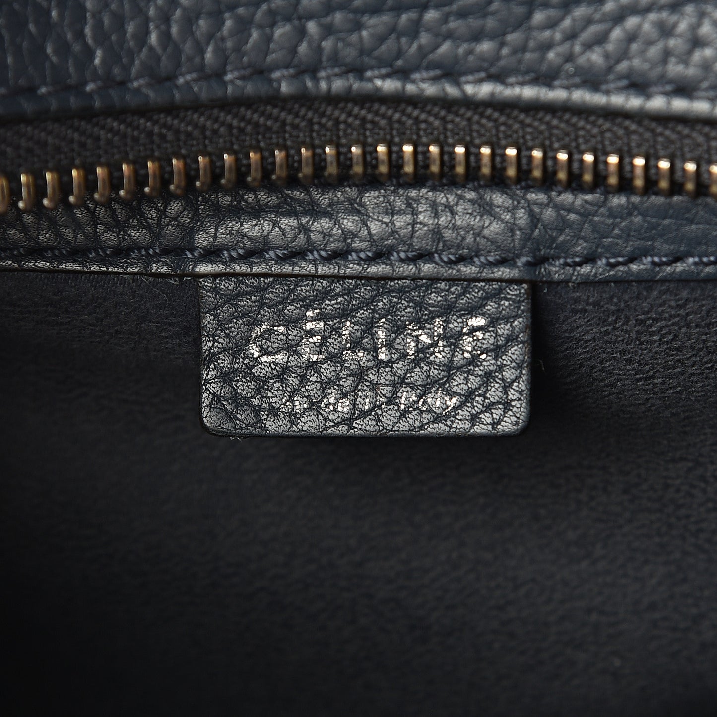 Drummed Calfskin Nano Luggage Orage