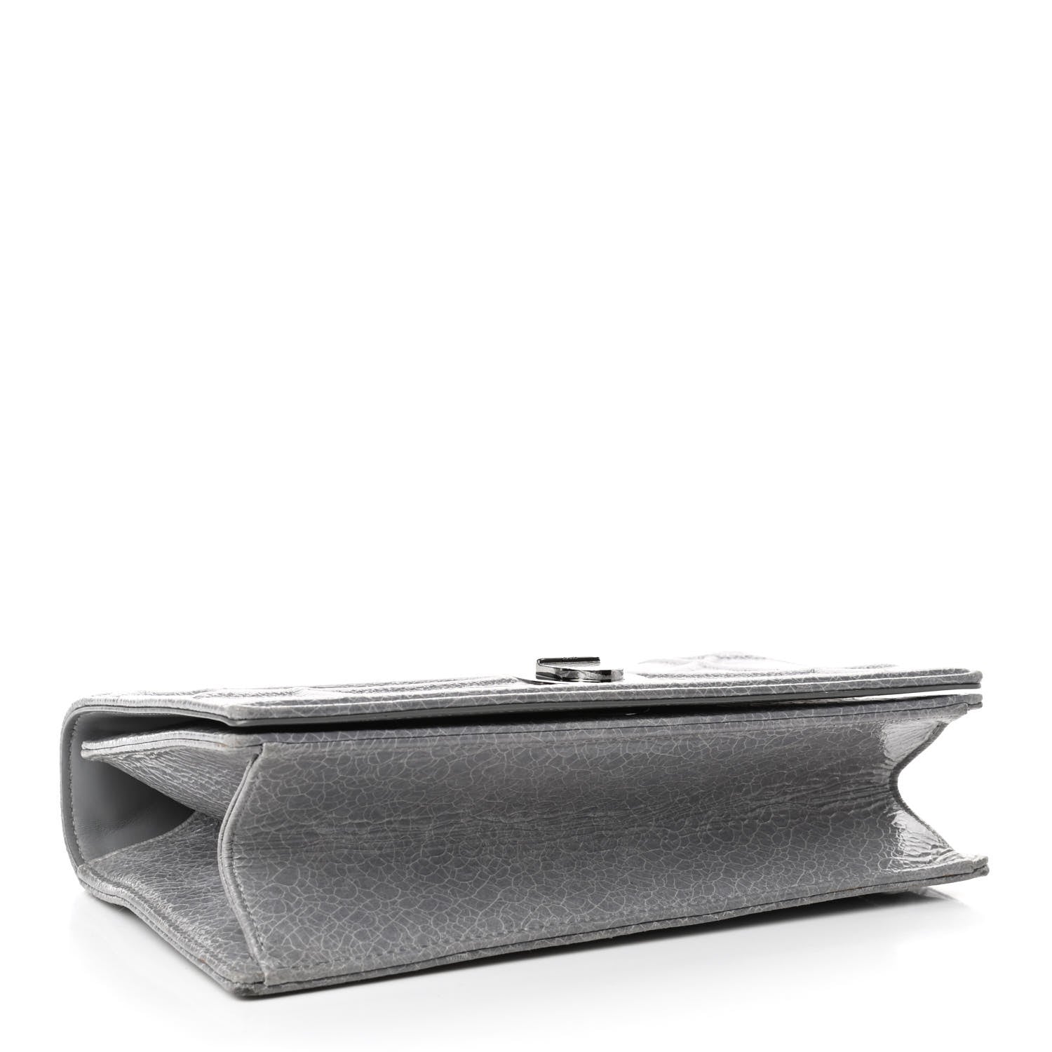 Christian Dior Ceramic Effect Deerskin Medium Diorama Flap Bag Grey 3 of 4