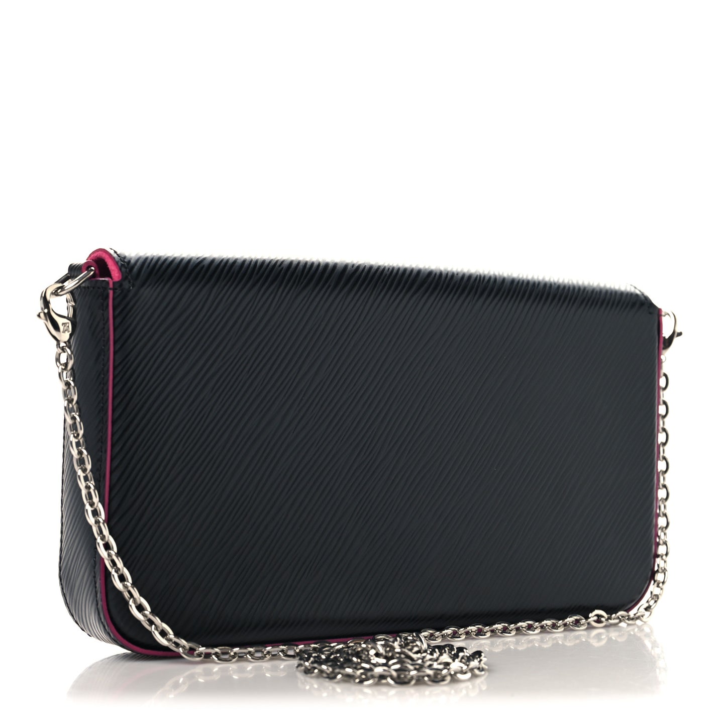 Epi Pochette Felicie Black Hot Pink