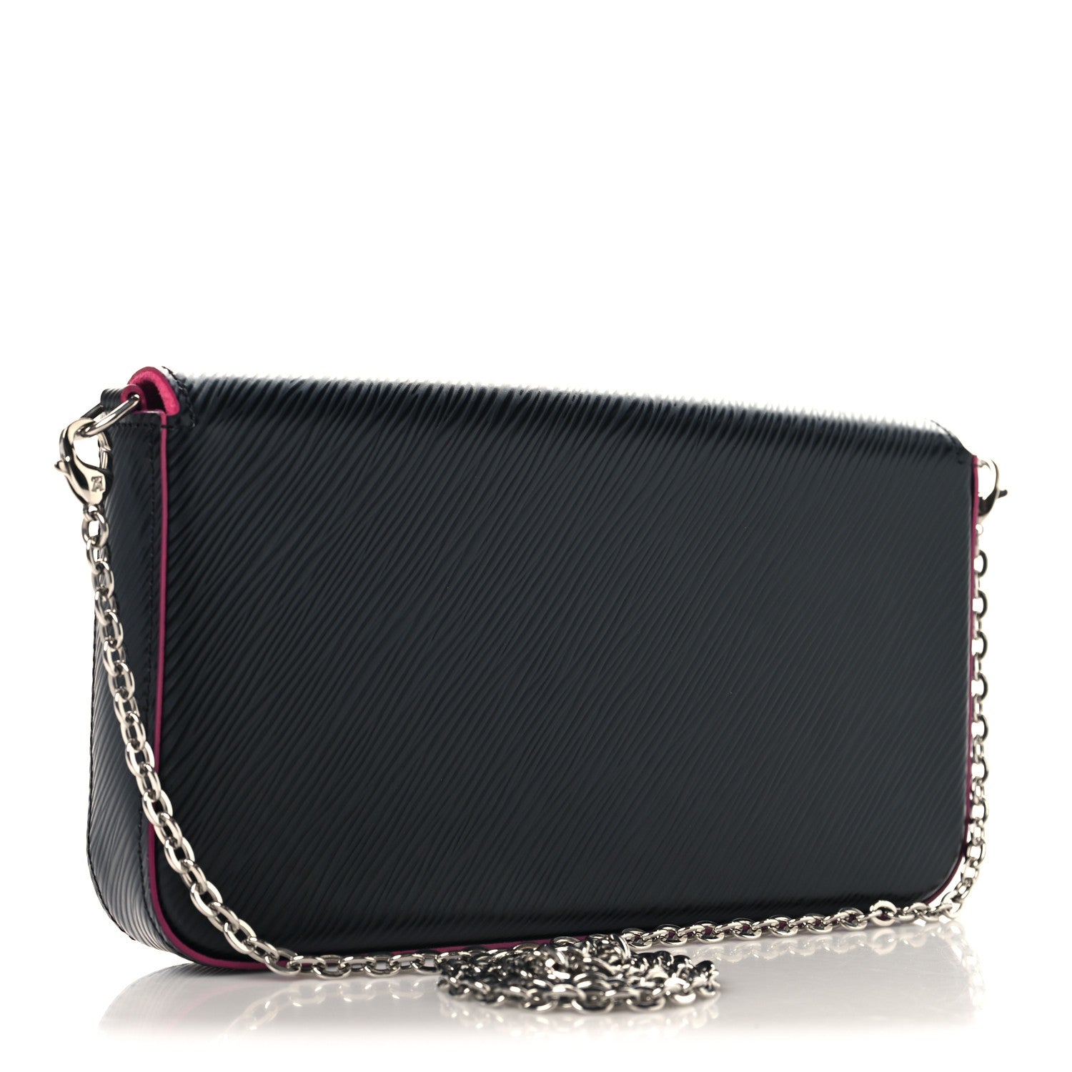 Louis Vuitton Epi Pochette Felicie Black Hot Pink 3 of 10