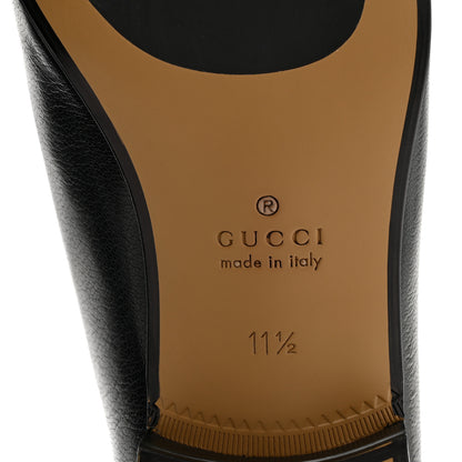 Gucci Goatskin Mens Horsebit Loafers 11.5 Black 7 of 9
