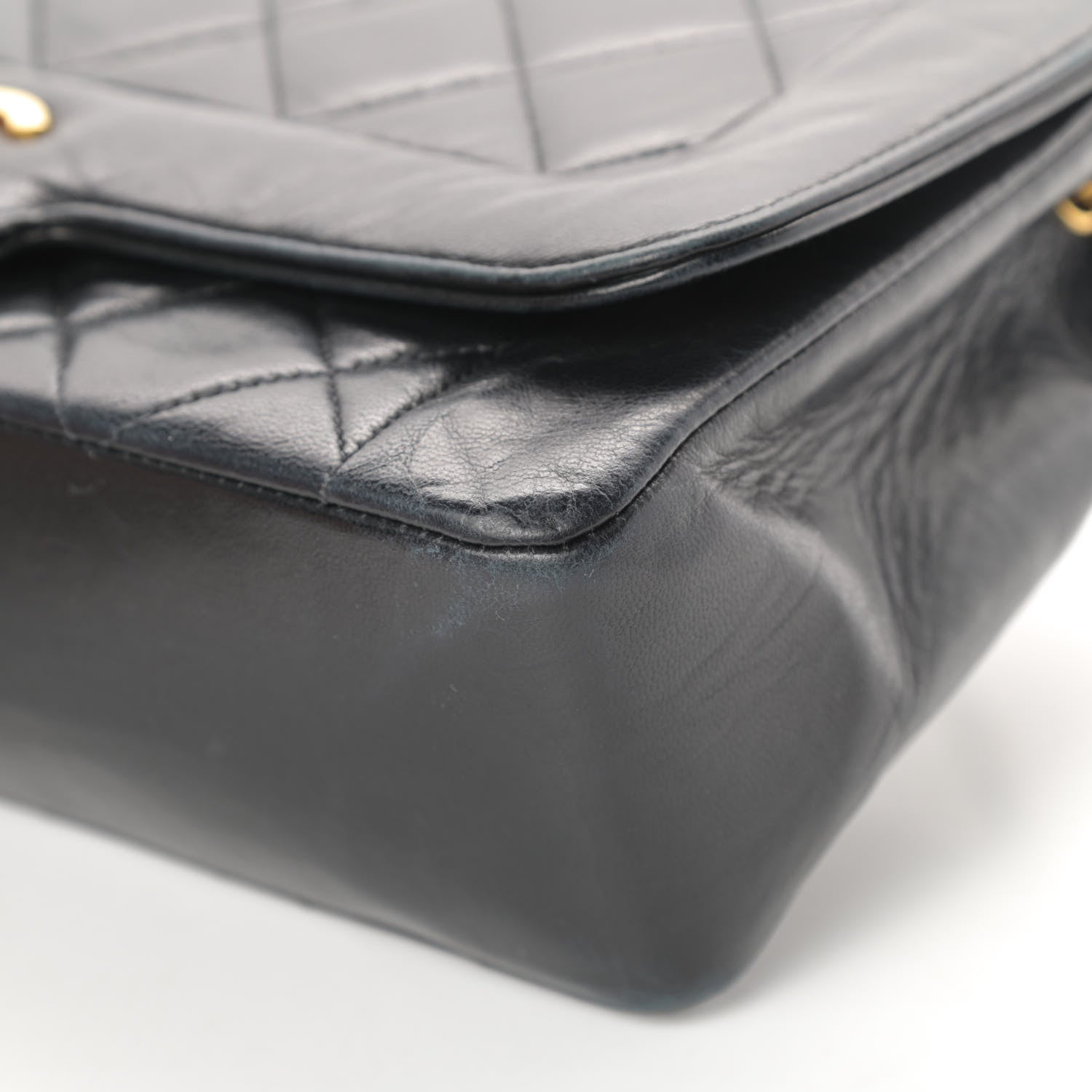 Chanel Lambskin Quilted Medium Single Flap Black 11 of 20