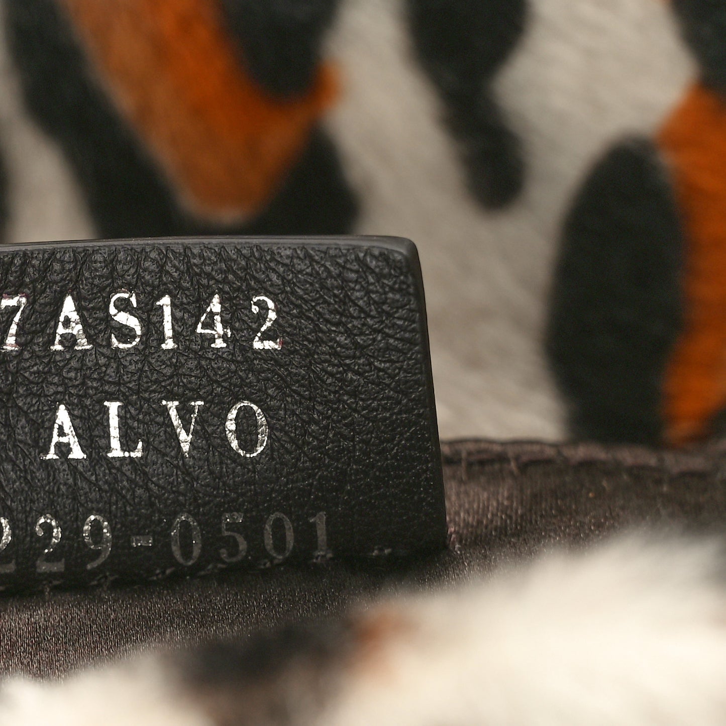 Calf Hair Leopard Print Phone Baguette Moro