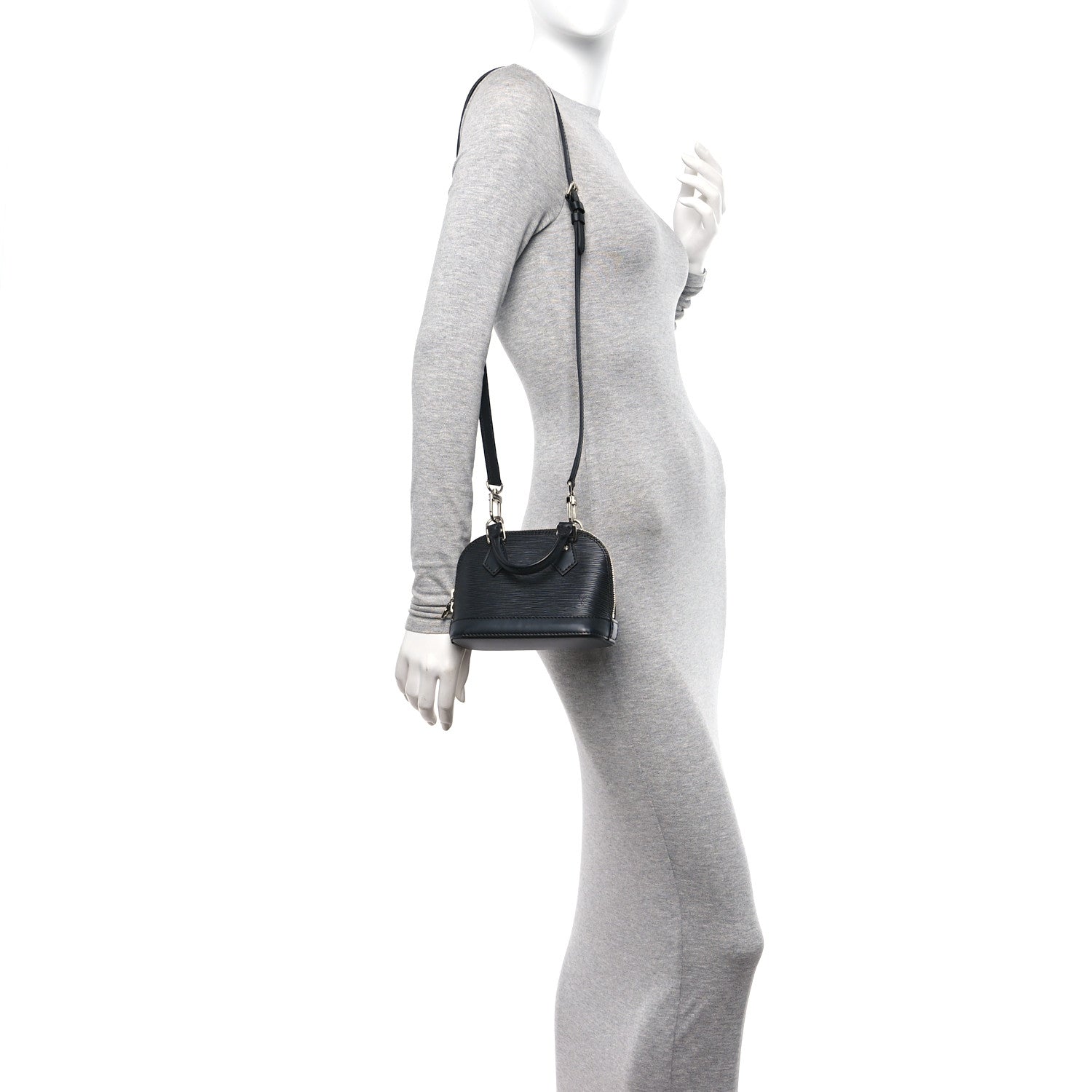 Louis Vuitton Epi Alma Nano Black 2 of 10