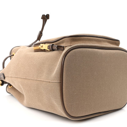 Prada Jacquard Logo Mini Bucket Crossbody Bag Corda Bruciato 9 of 10