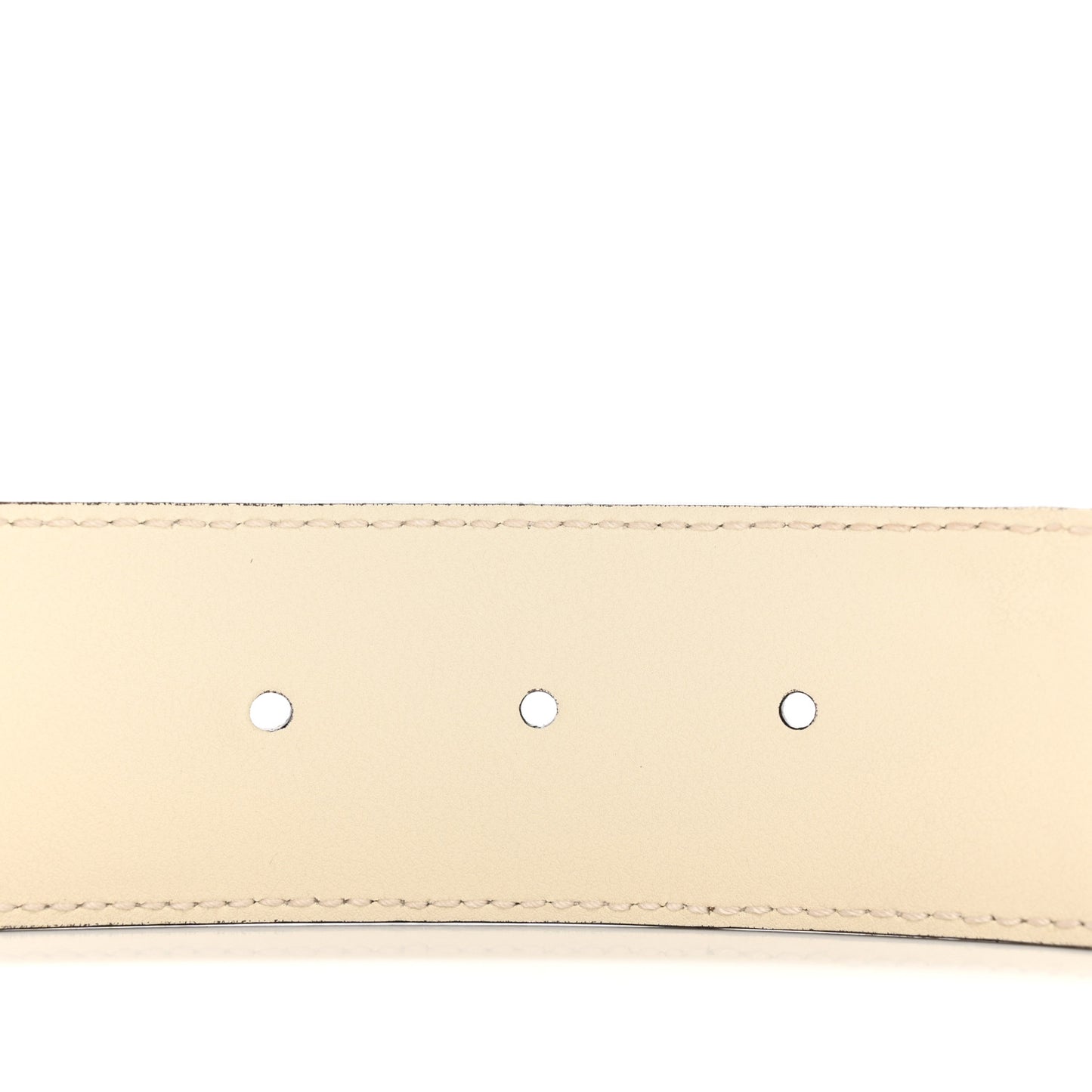 GG Supreme Monogram Matte Plutone Calfskin Double G 40mm Belt 85 34 Beige Ebony Mystic White