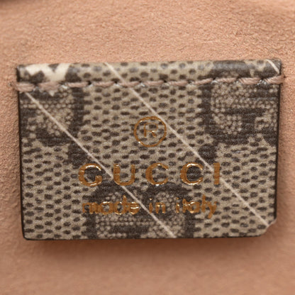 Gucci X BALENCIAGA GG Supreme Monogram Logo Print Horsebit 1955 Shoulder Bag Beige Ebony 6 of 11