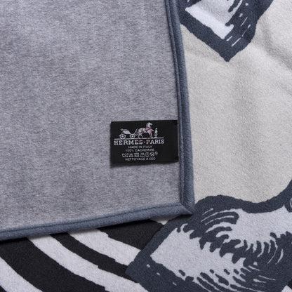 Hermes Cashmere Cheval Cosmique Blanket 4 of 4