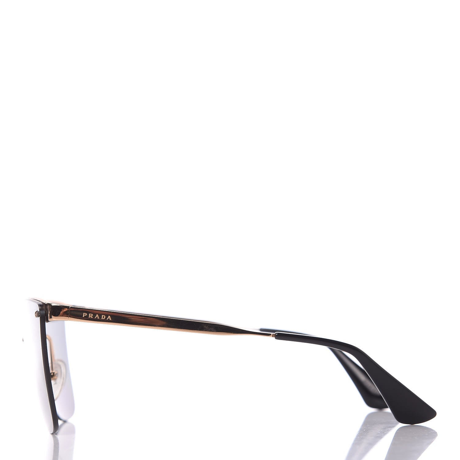 Prada Metal Polarized Cat Eye Sunglasses SPR 68T Black 2 of 9