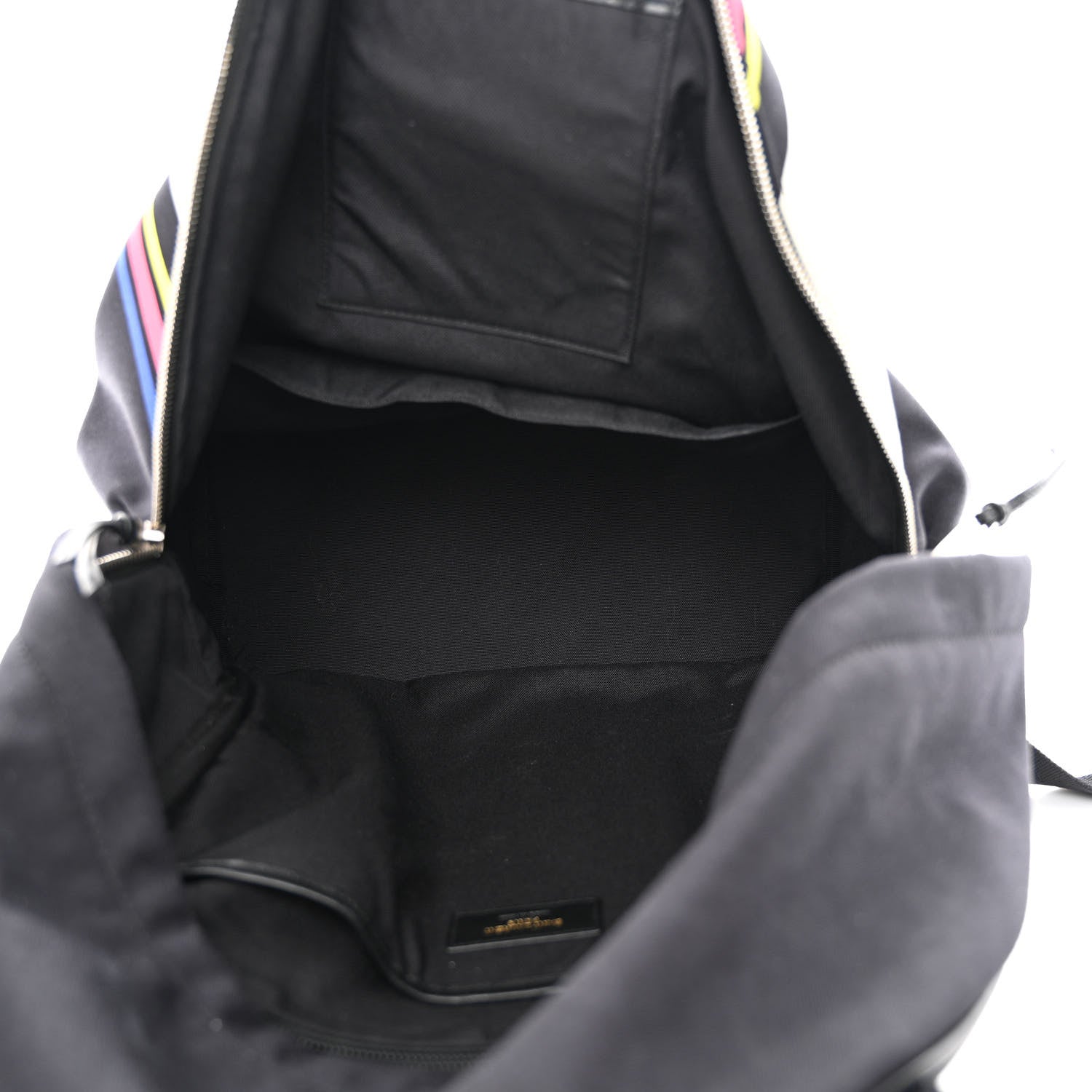 Saint Laurent Nylon Twill Dinosaur Print City Backpack Black Multicolor 5 of 15