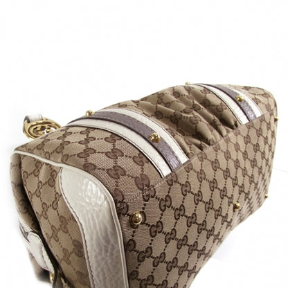 Gucci Monogram GG Boston Tote Ivory 5 of 8