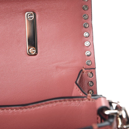 Valentino Garavani Vitello Rockstud Cabana Top Handle Bag Antique Rose 9 of 11
