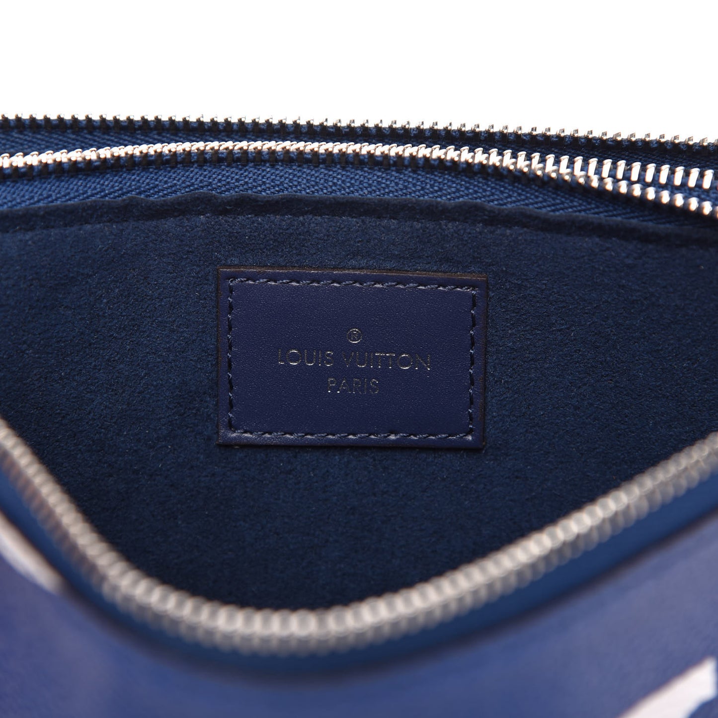 Monogram Giant Escale Double Zip Pochette Blue