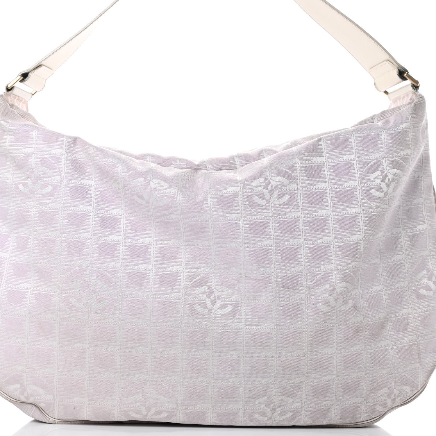 Chanel Nylon Large Travel Hobo Light Pink 8 of 16