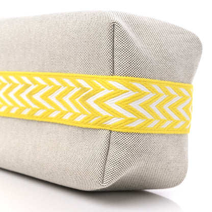 Hermes Canvas Small Bride-A-Brac Pouch Natural Jaune Citron 8 of 8