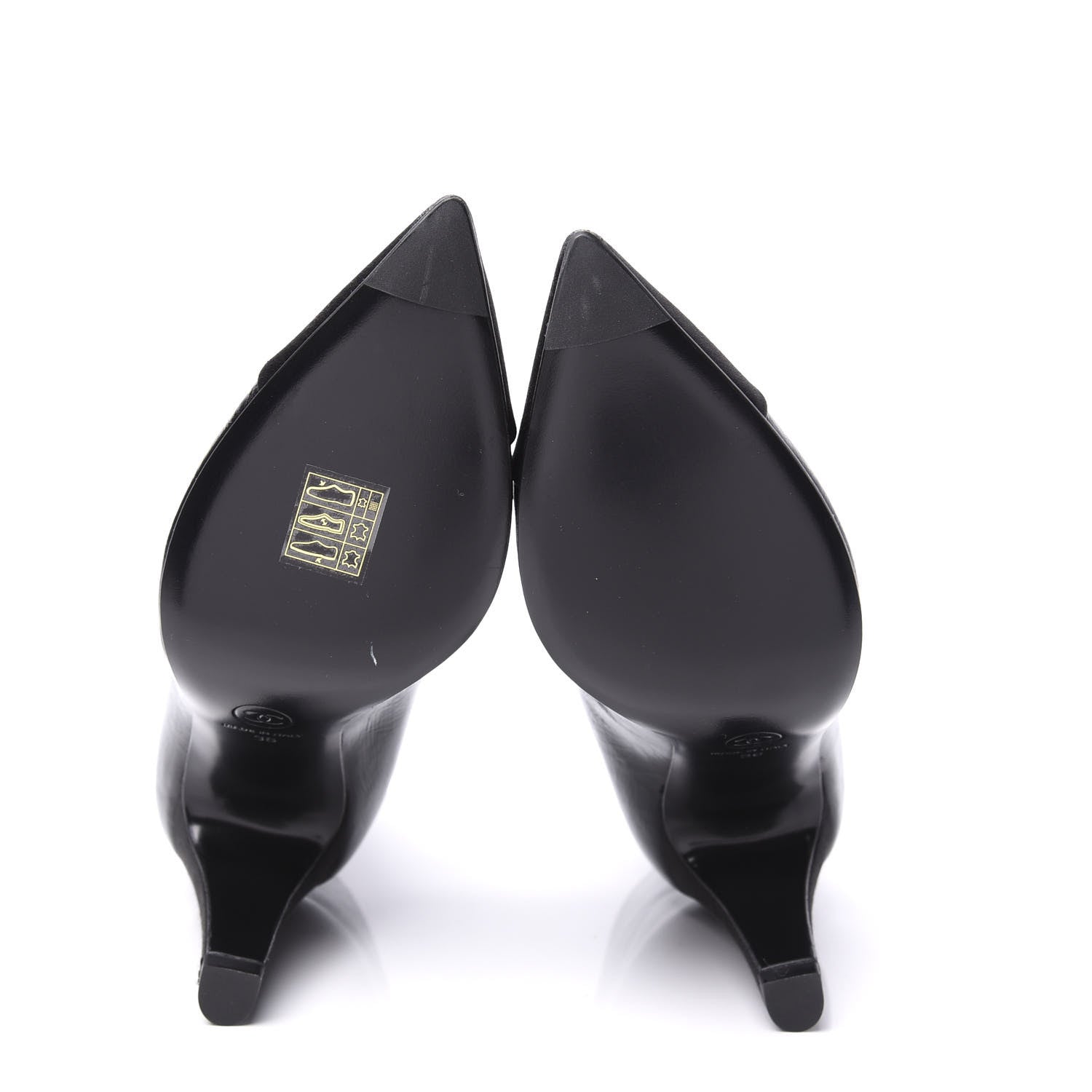 Chanel Crumpled Calfskin Satin Cap Toe Short Ankle Boots 36 Black 6 of 11
