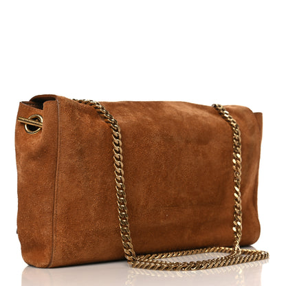 Saint Laurent Smooth Calfskin Suede Medium Reversible Monogram Kate Satchel Light Ochre 4 of 14
