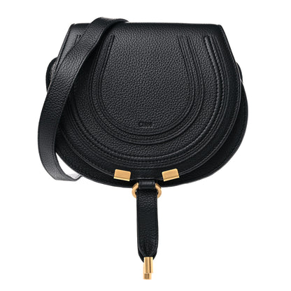 Chloe Calfskin Mini Marcie Round Crossbody Bag Black 1 of 8