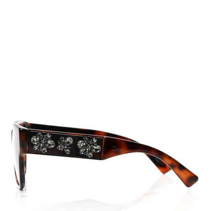 Christian Dior Dior Mercurial Crystal Sunglasses Tortoise 3 of 5