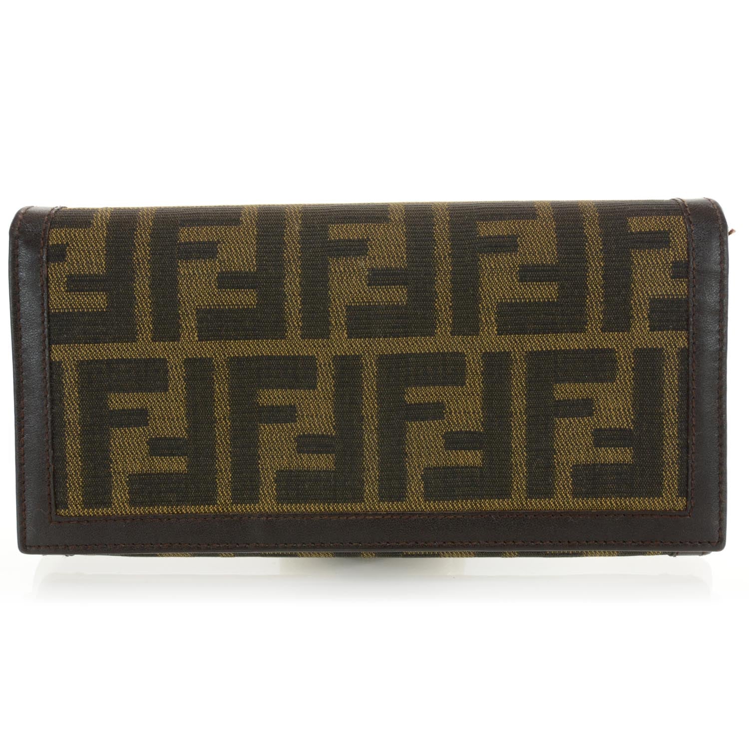 Fendi Zucca Continental Wallet Tobacco 1 of 9