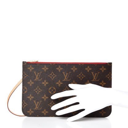 Louis Vuitton Monogram Neverfull MM GM Pochette Cherry 2 of 8