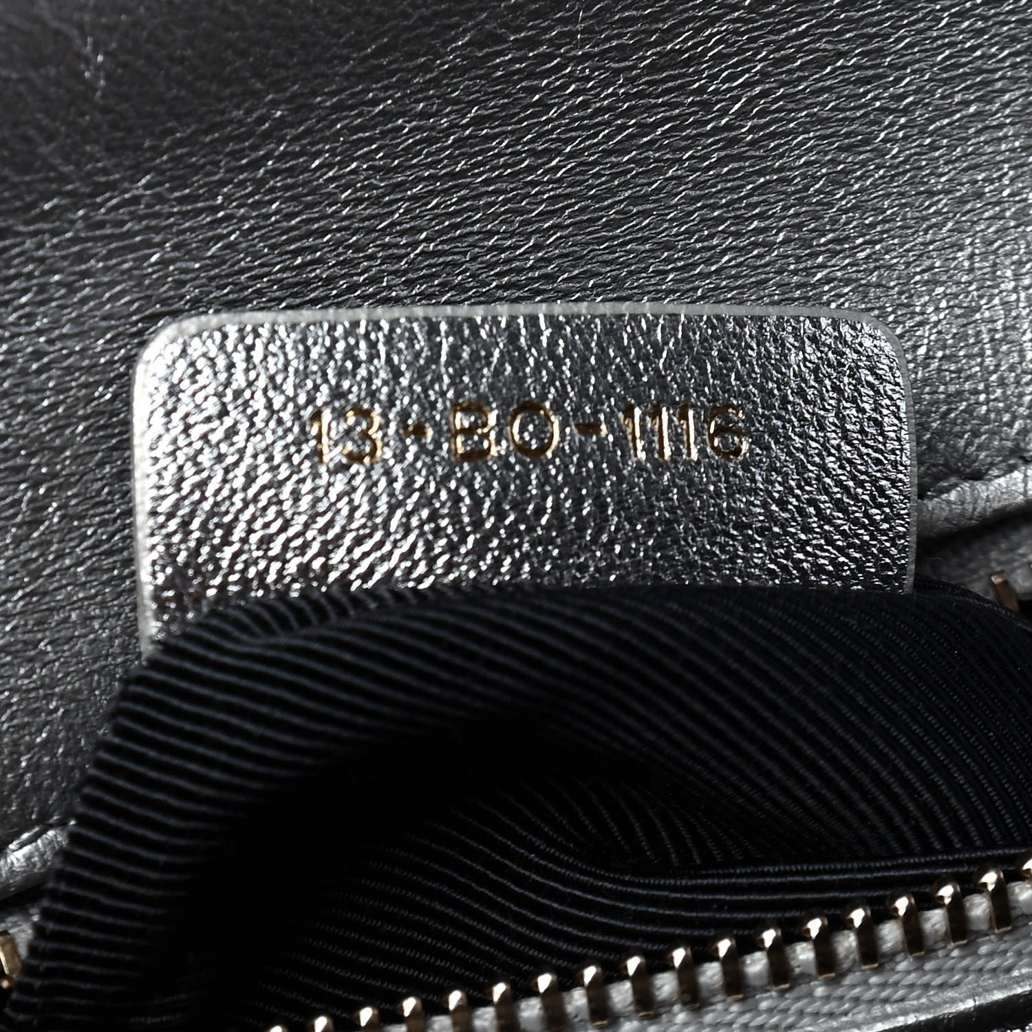 Christian Dior Metallic Ceramic Effect Deerskin Small Diorama Flap Bag Silver 8 of 10