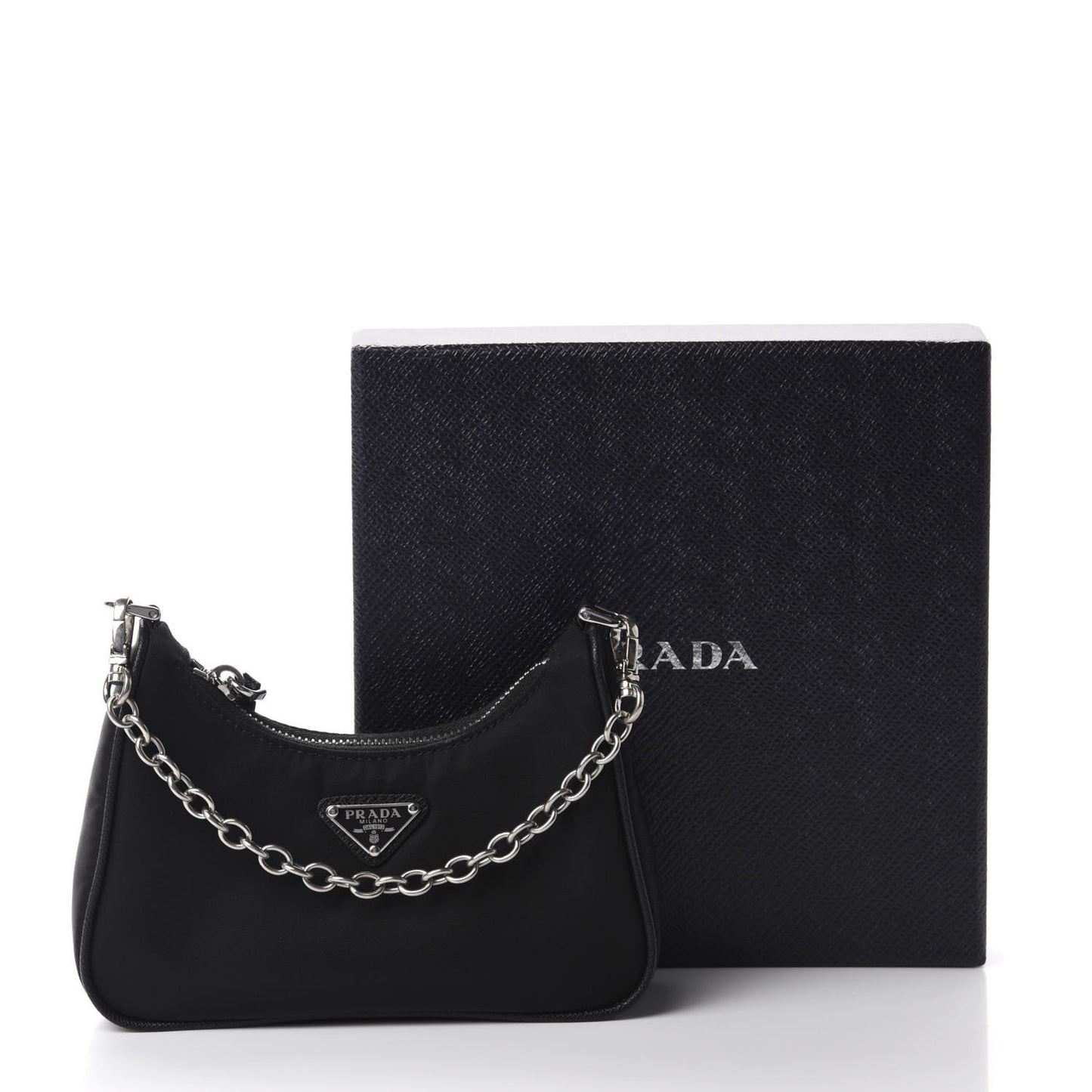Tessuto Nylon Mini Re-Edition 2000 Shoulder Bag Black