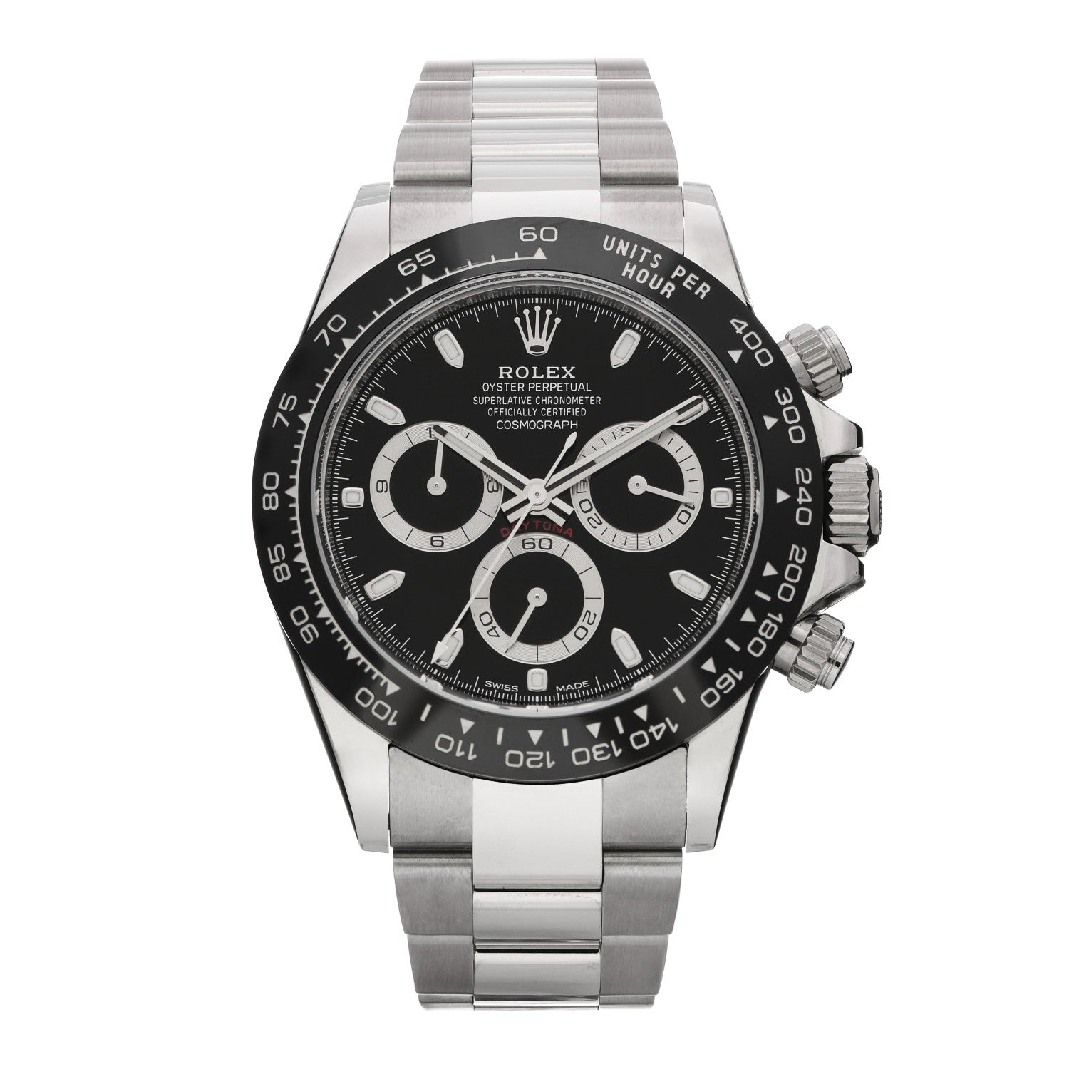Rolex Stainless Steel 40mm Oyster Perpetual Cosmograph Daytona Watch Black 116500LN 1 of 5