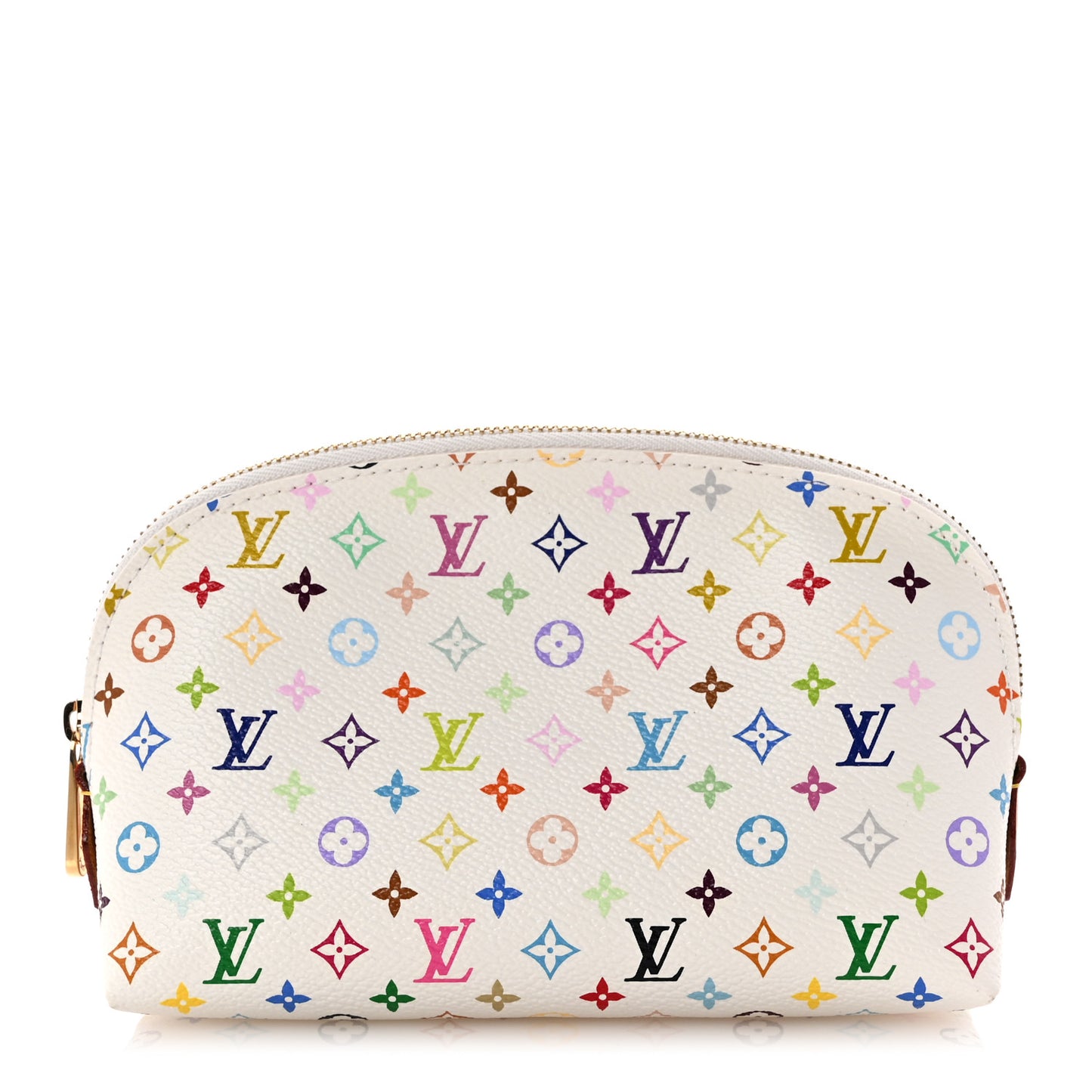 Monogram Multicolor Cosmetic Pouch White Litchi